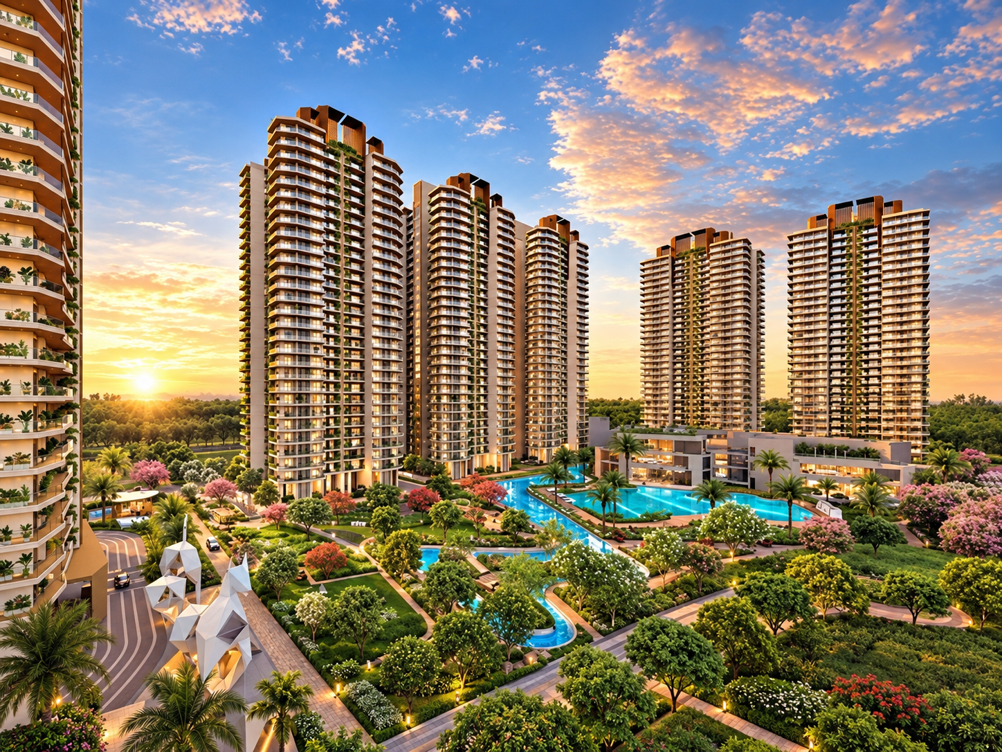 Cocoa County residential tower elevation in Sector 88A Gurgaon