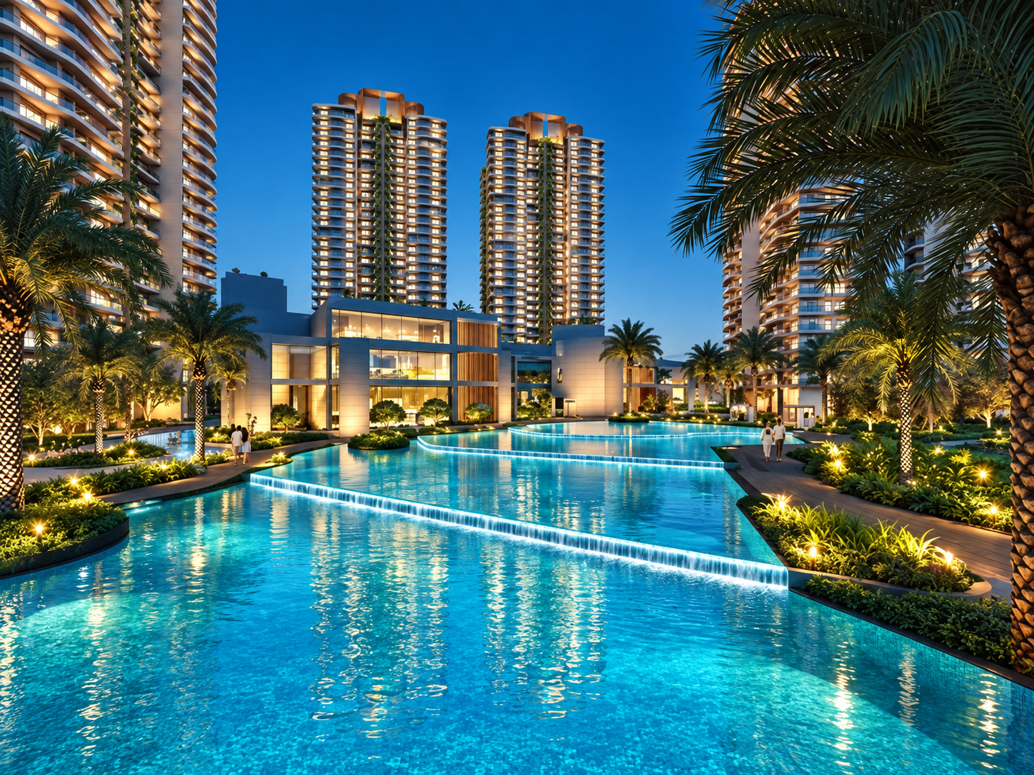 Cocoa County swimming pool and leisure deck