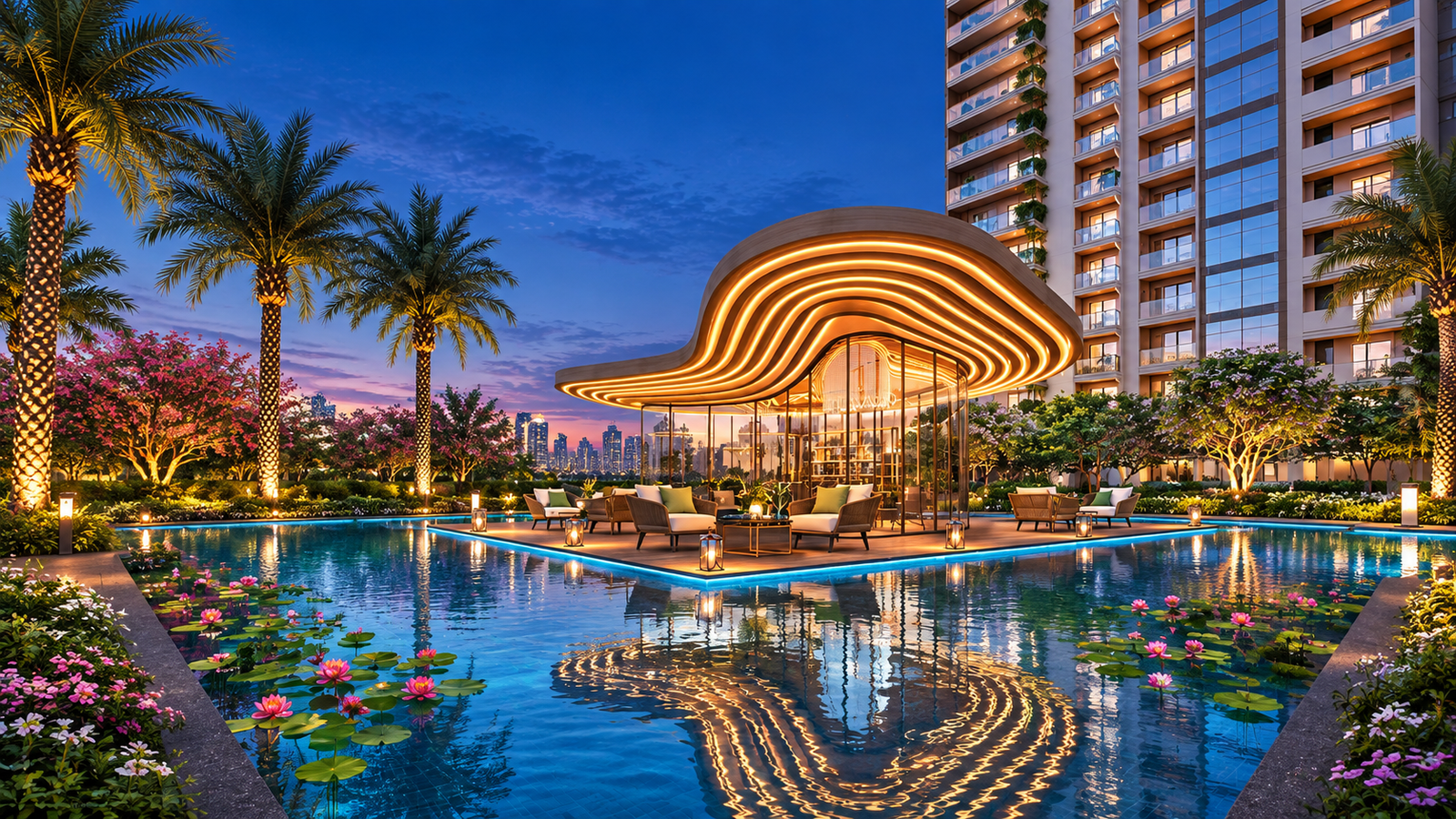 County Cocoa Sector 88A Gurgaon evening elevation
